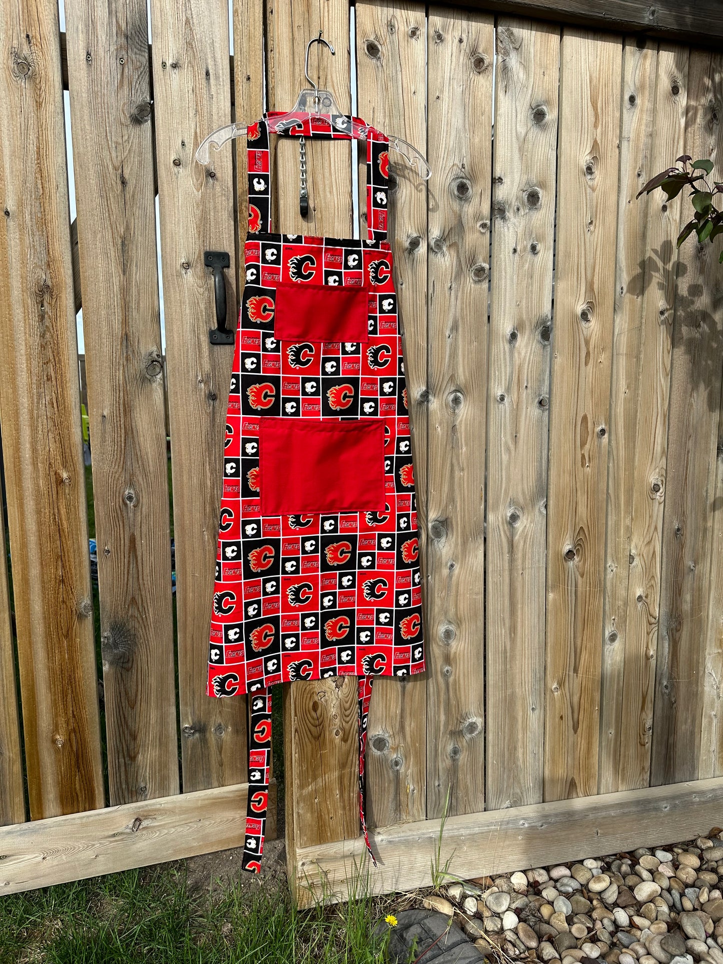 Flames Apron - Cotton - Mens