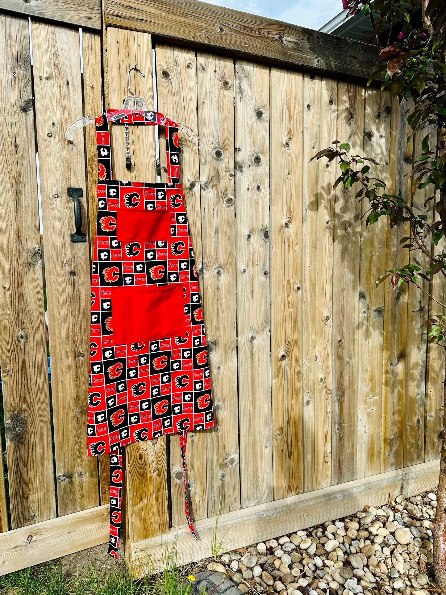 Flames Apron - Cotton - Mens